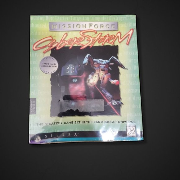 Sealed Mission Force Cyber Storm Big Box PC Game Retro